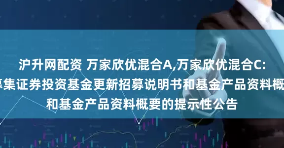 沪升网配资 万家欣优混合A,万家欣优混合C: 关于旗下公开募集证券投资基金更新招募说明书和基金产品资料概要的提示性公告